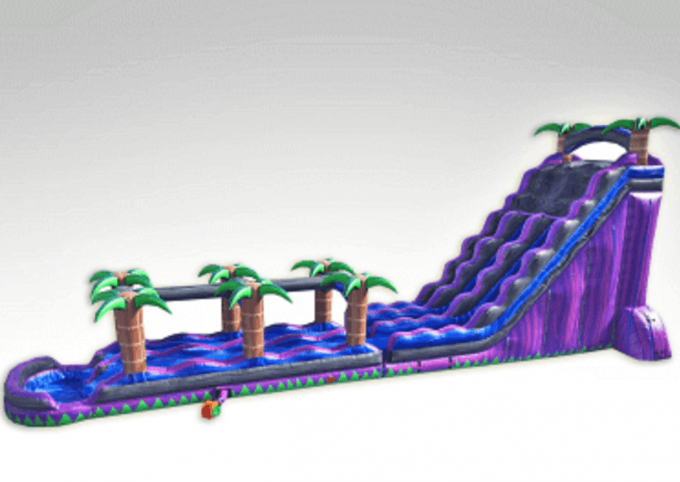27' Purple Crush Dbl Lane with Slip&Slide