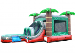 Kids Tropical Red Marble Water Slide