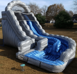 18' Mt Rushmore Dual Lane Water Slide