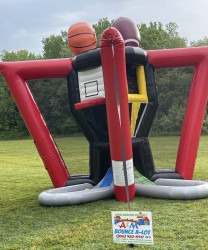 Basketball shootout & football blitz